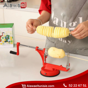 Coupe-Frites Spirale Manuel en Inox - قطاعة بطاطس حلزونية يدوية ستانلس ستيل